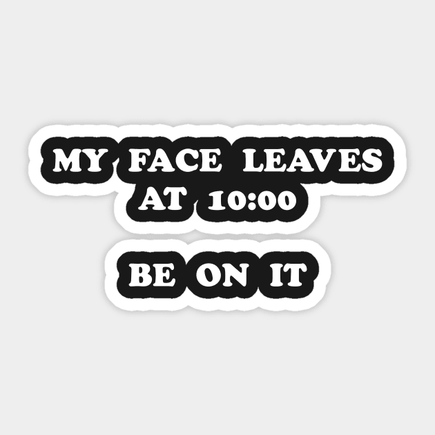 MY FACE Sticker by TheCosmicTradingPost